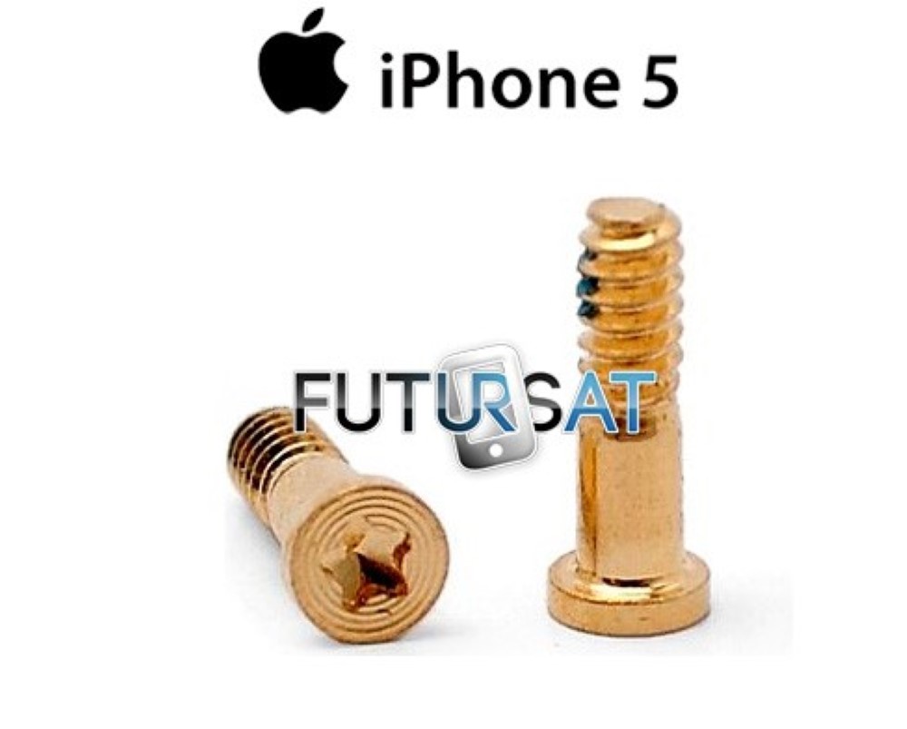 Tornilleria iPhone 5S Tornillos Pentalobe 5 puntas Dorados