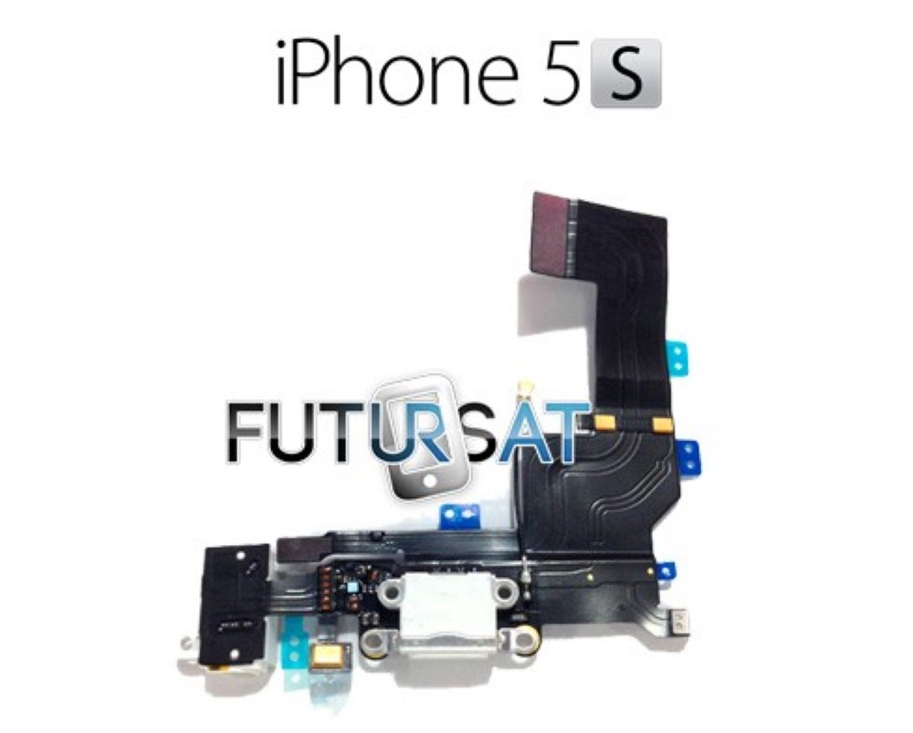 Flex iPhone 5S Dock Micro Carga Jack Audio Blanco