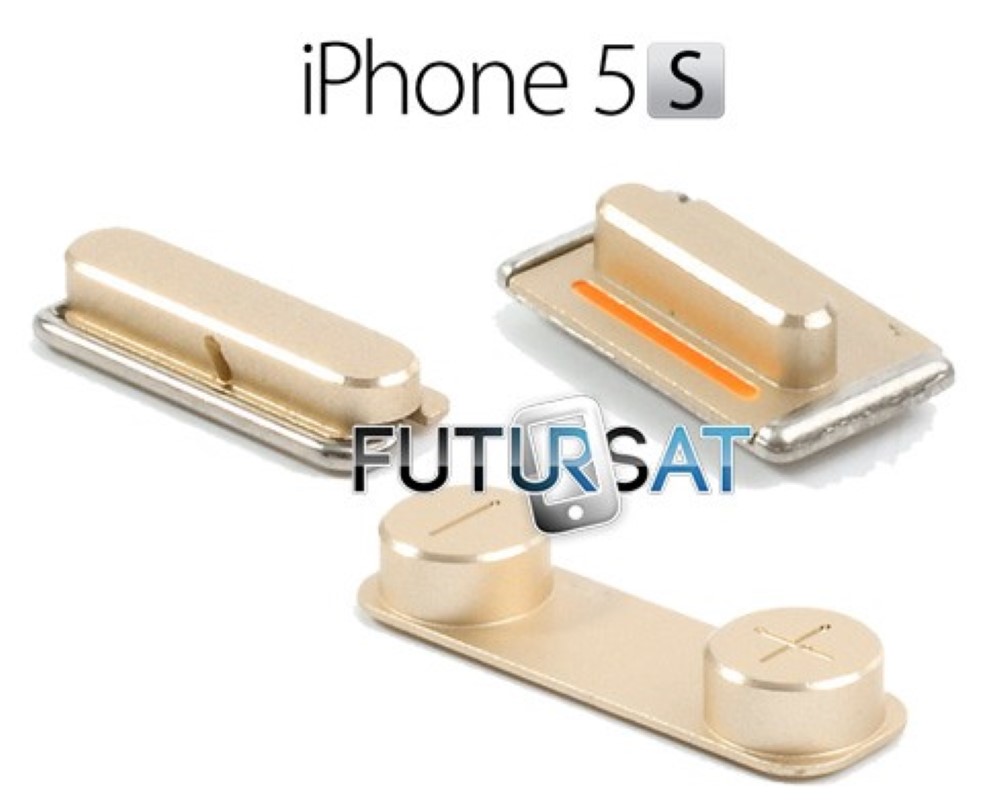 iPhone 5s set buttons gold