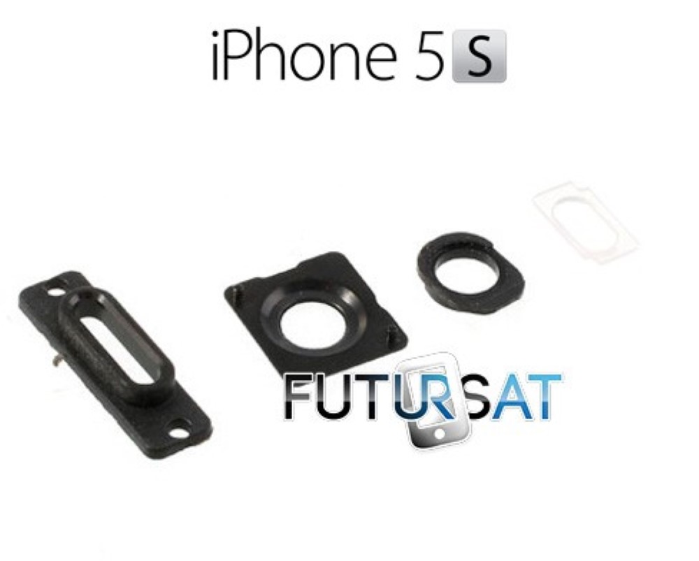 Embellecedor iPhone 5S SET 4 piezas Chasis Negro