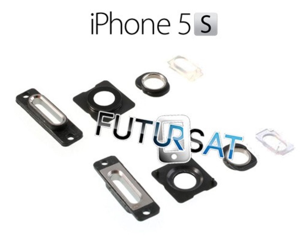 Embellecedor iPhone 5S SET 4 piezas Chasis Blanco
