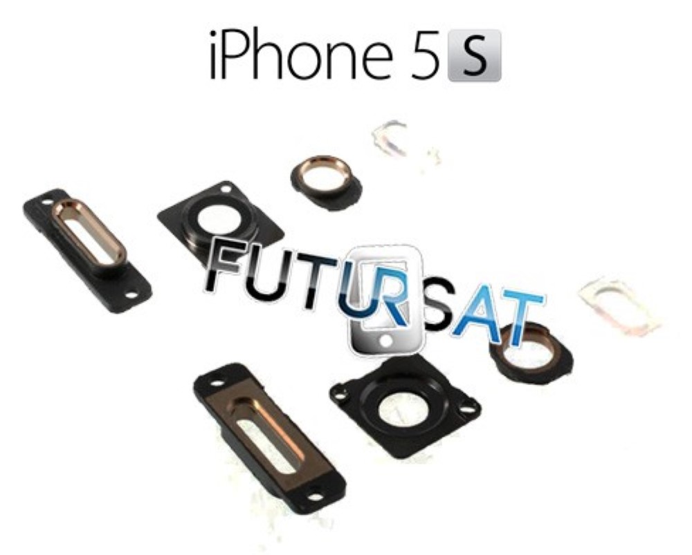 Embellecedor iPhone 5S SET 4 piezas Chasis Dorado