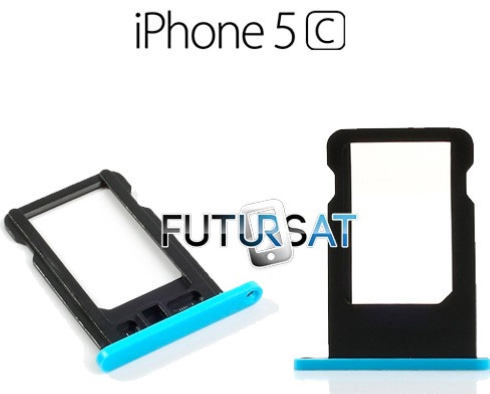 iPhone 5C sim tray blue