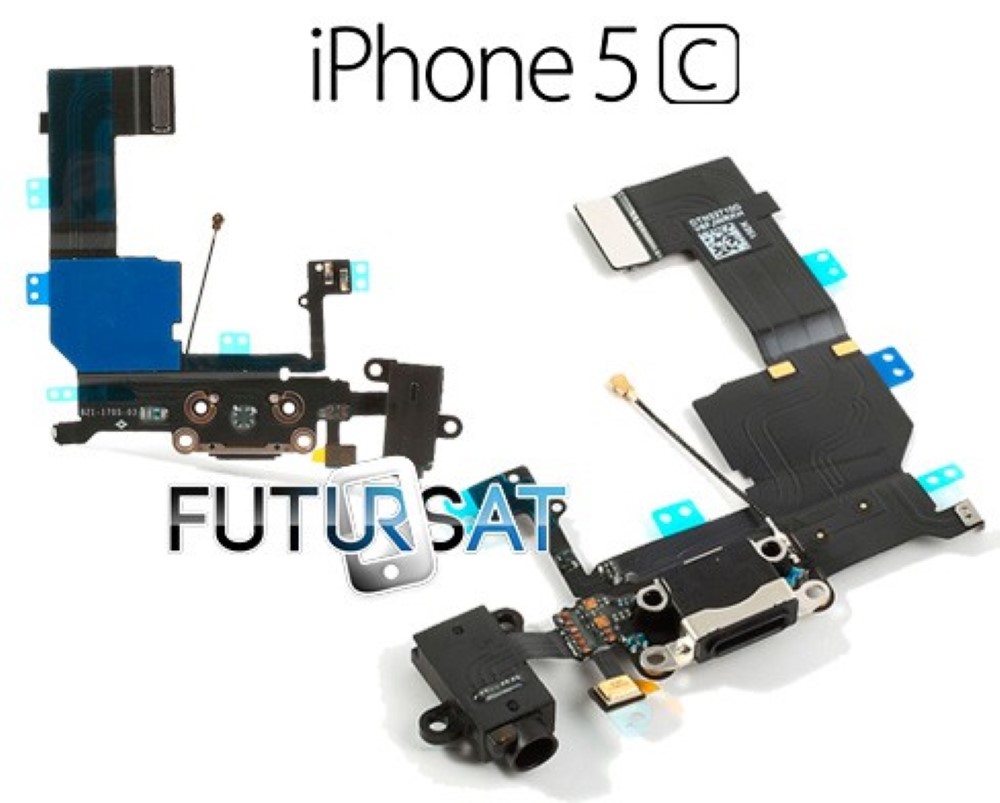 iPhone 5C Charging Port Flex High Copy Black
