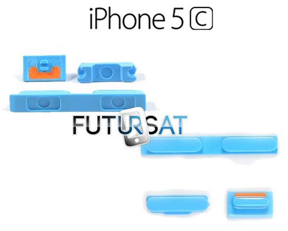 Boton iPhone 5C Power Encendido Volumen mute Silencio Azul