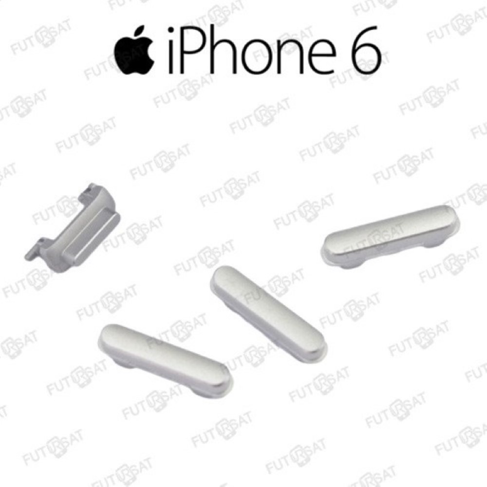 Boton iPhone 6 Plata Power Encendido Volumen Mute Silencio