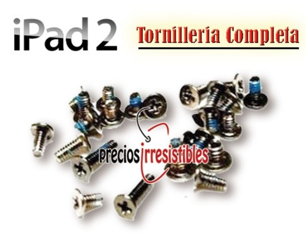 Tornilleria iPad 2 3 y 4 Completa 37 pcs