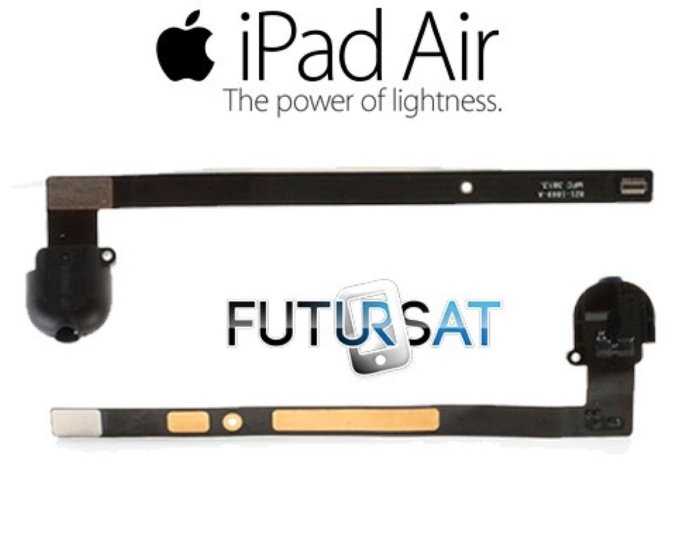 Flex iPad Air / 5ª generacion / iPad 6 Audio Jack Negro