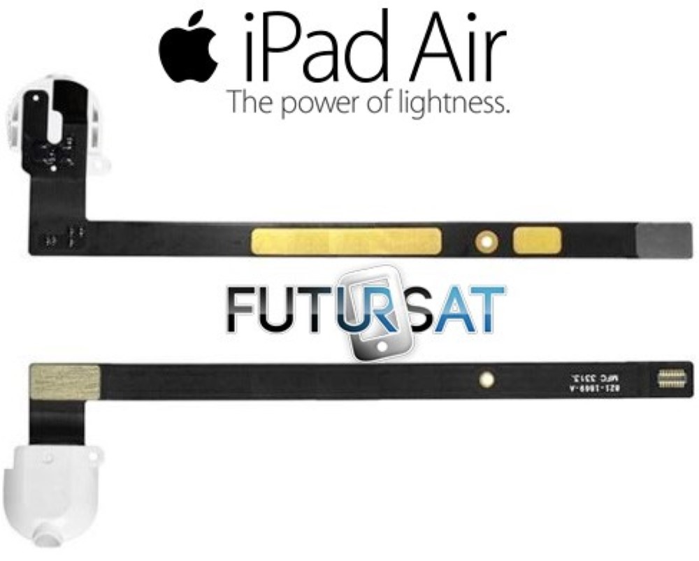 Flex iPad Air / 5ª generacion / iPad 6 Audio Jack Blanco