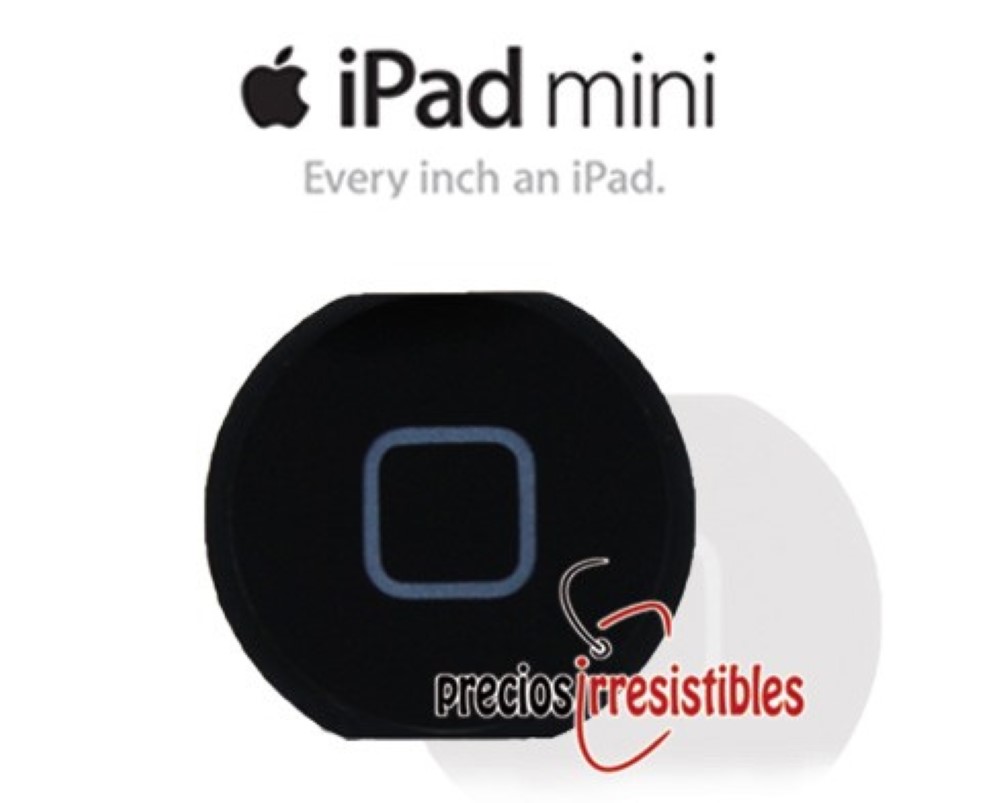Boton iPad mini Home inicio Negro