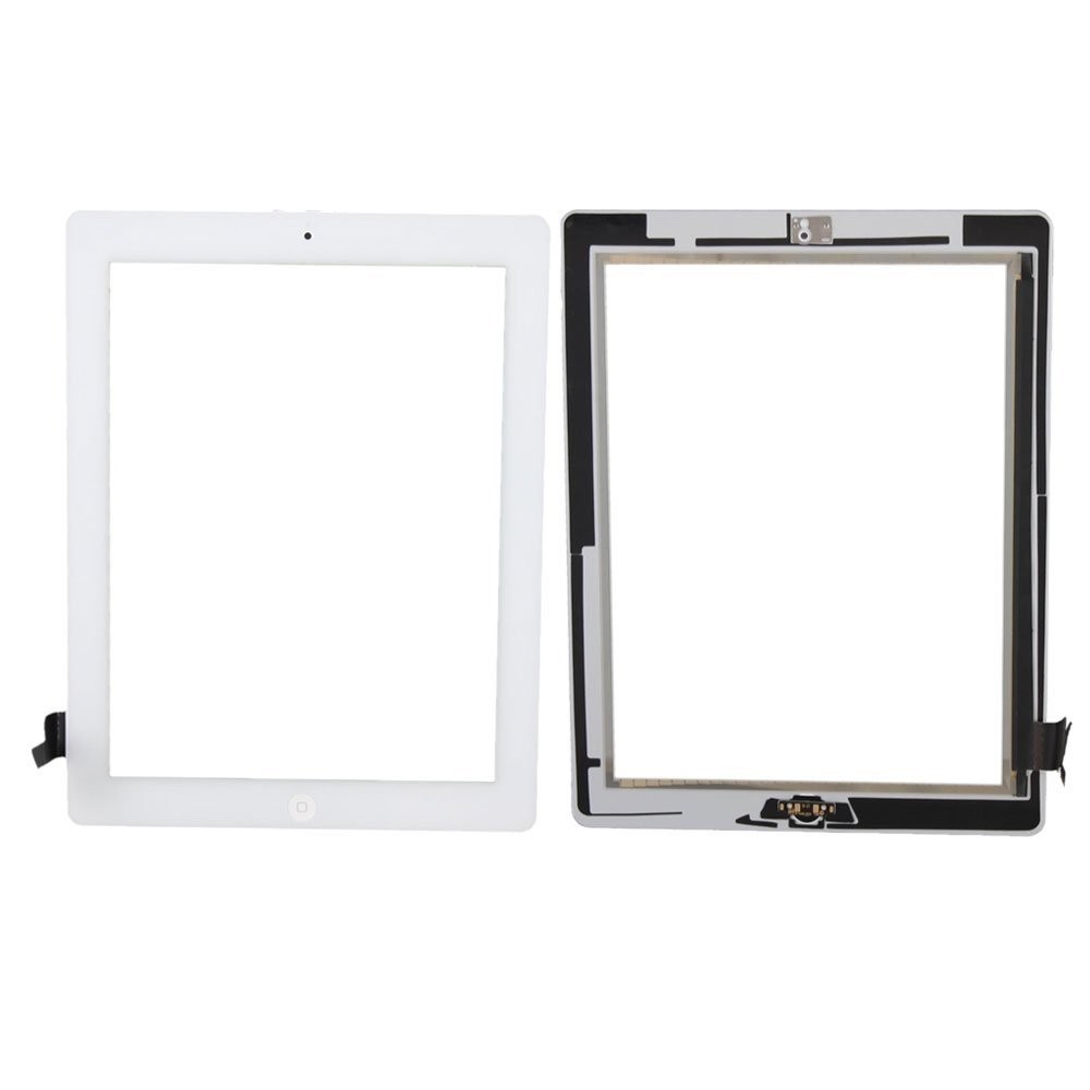 iPad 2 Digitizer Assembly With Home Button+Adhesive OEM White