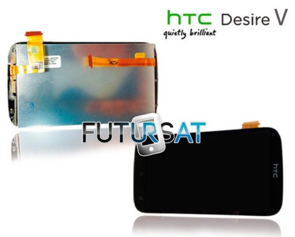 Pantalla HTC DESIRE V T3228W Completa LCD y Cristal  Tactil Negro