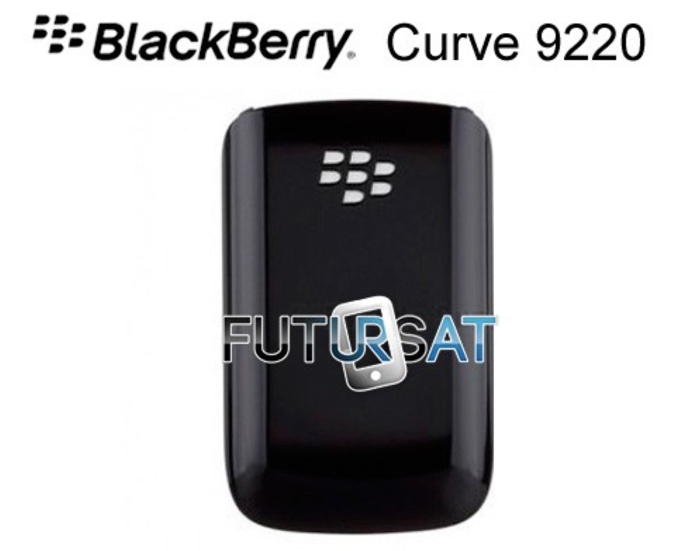 Tapa Blackberry CURVE 9220 Trasera NEGRA