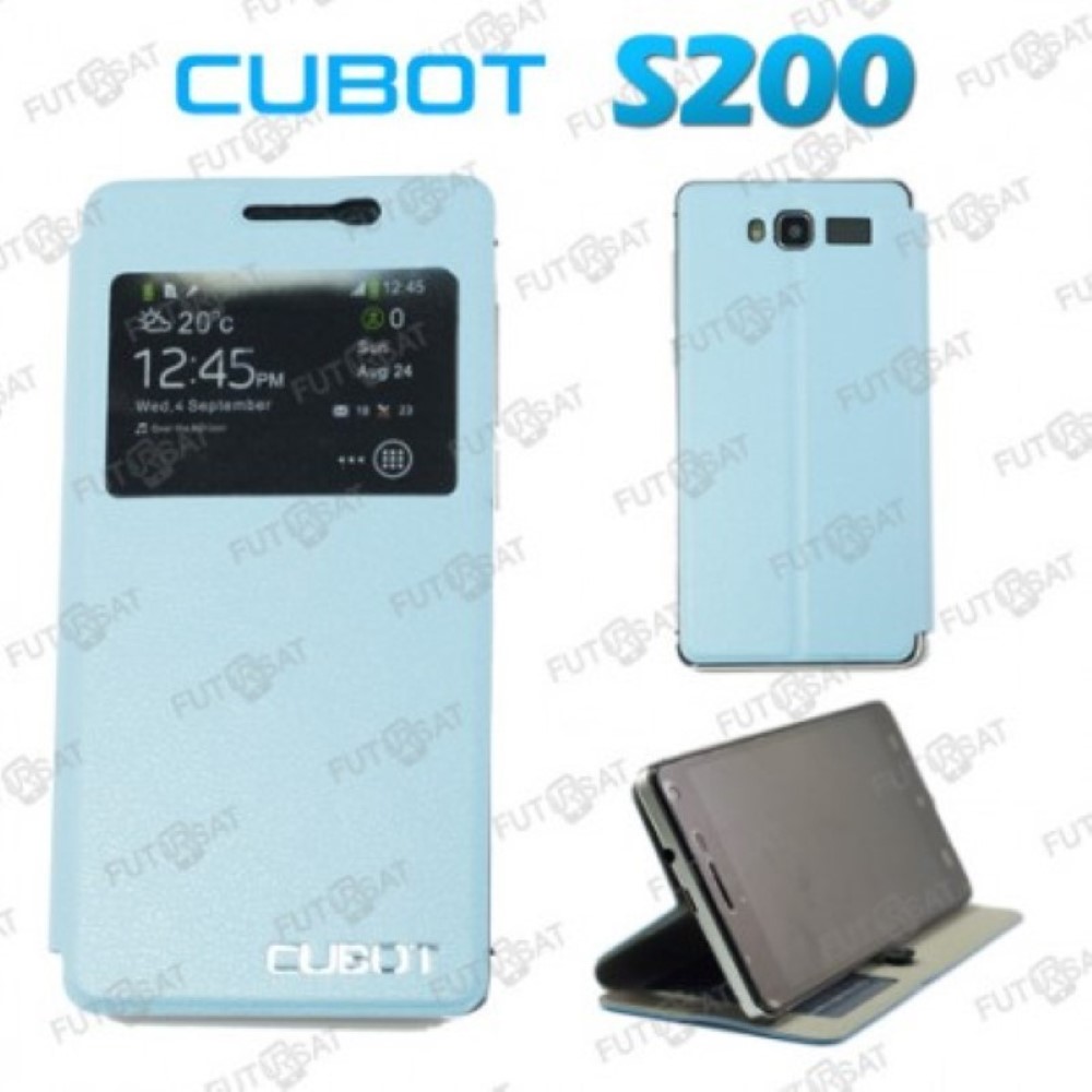 Funda Cubot S200 Piel Tapa Libro Azul