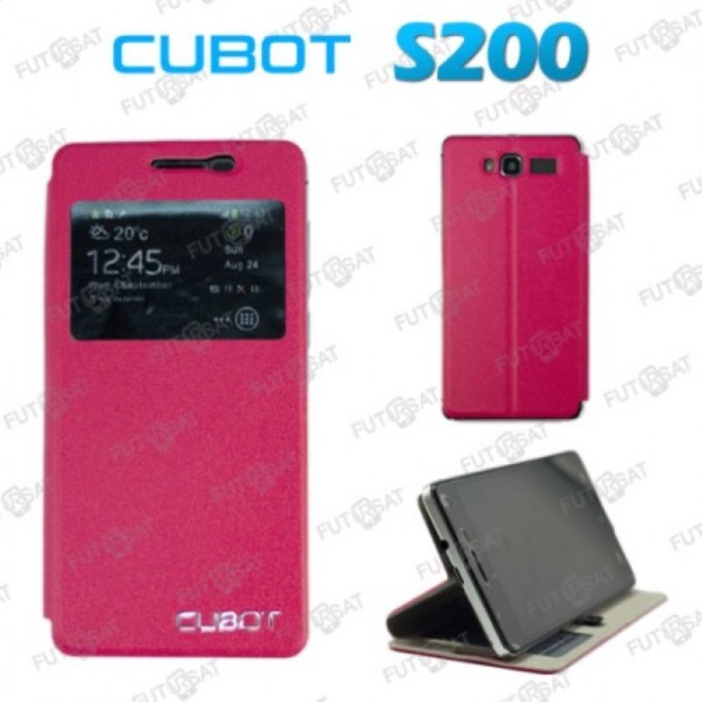 Funda Cubot S200 Piel Tapa Libro Rosa