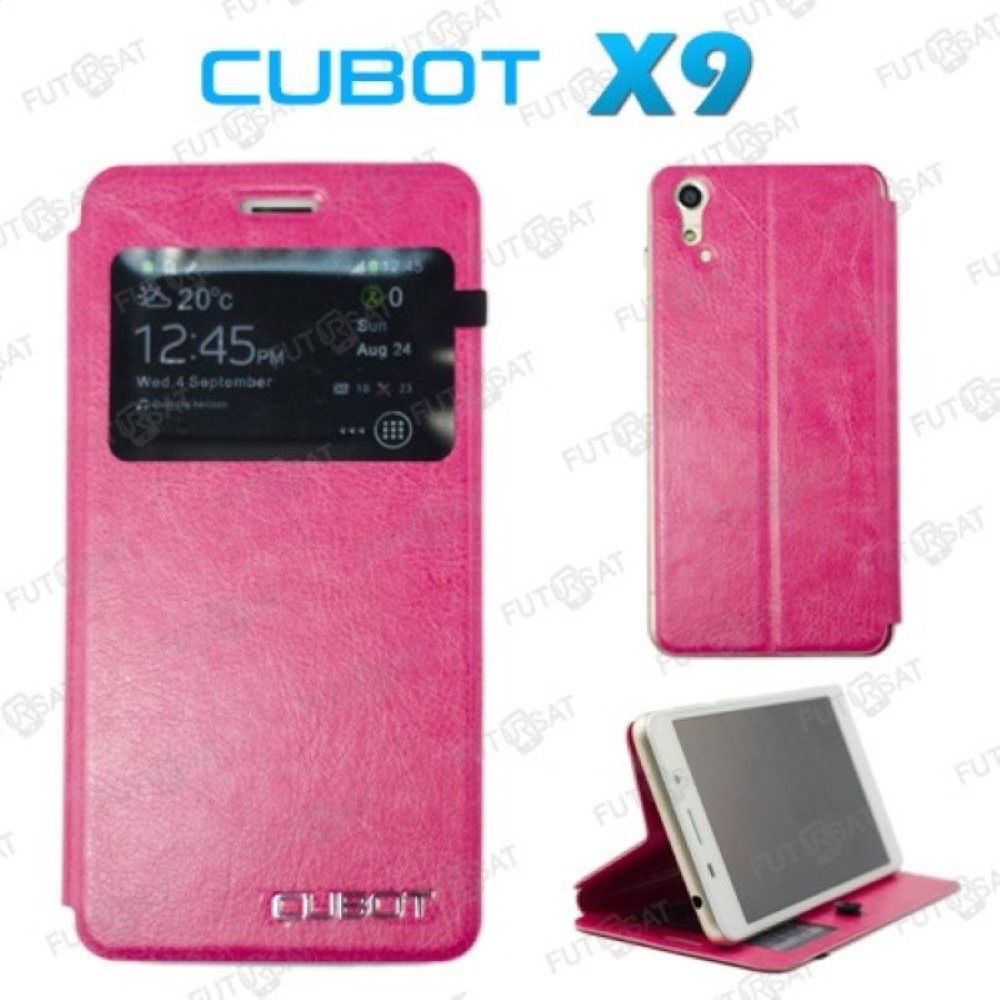 Funda Cubot X9 Piel Tapa Libro Rosa