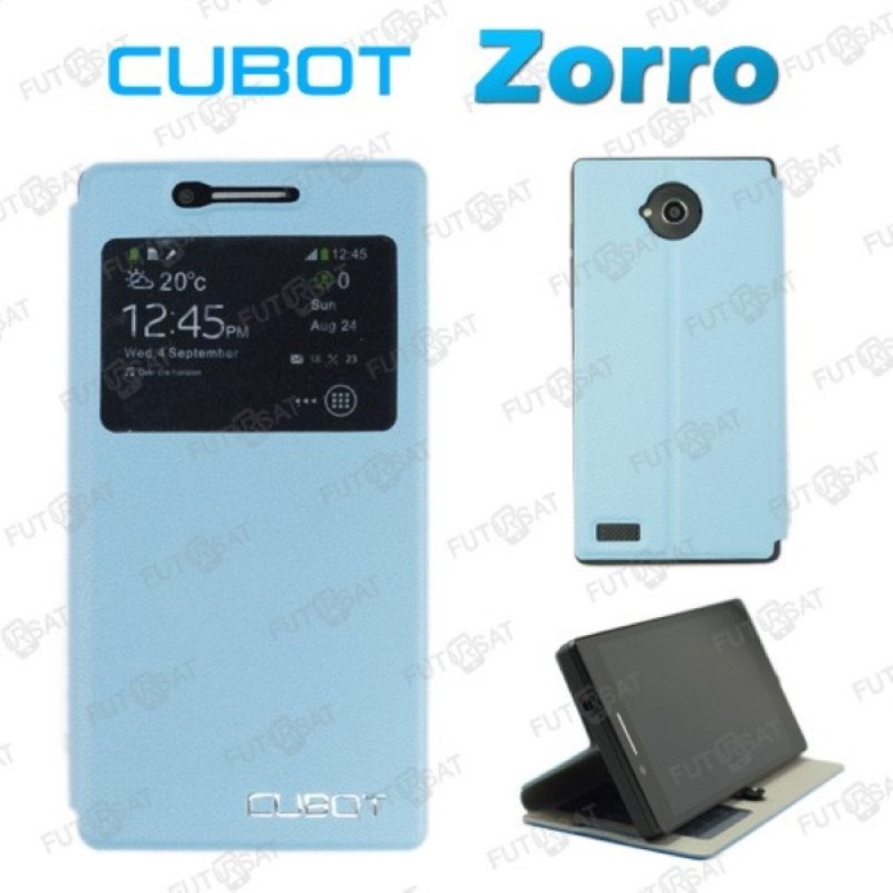 Funda Cubot Zorro Piel Tapa Libro Azul