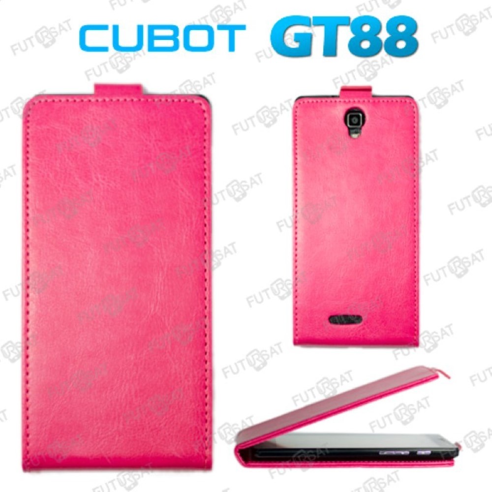 Funda Cubot GT88 Piel Tapa Vertical Rosa