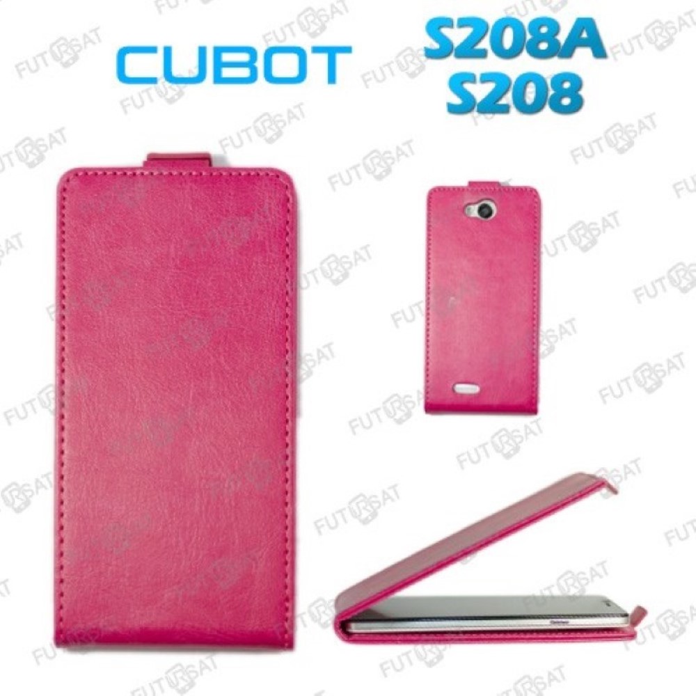 Funda Cubot S208 Piel Tapa Vertical Rosa