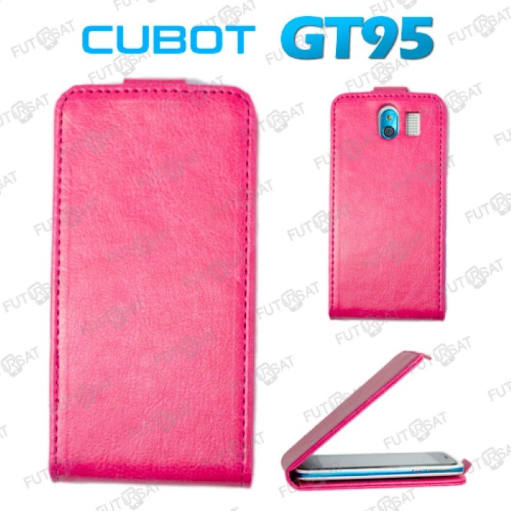 Funda Cubot GT95 Piel Tapa Vertical Rosa