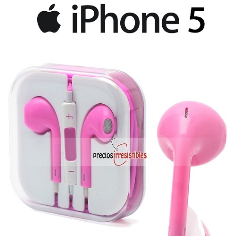 Auriculares tipo iPhone Fucsia