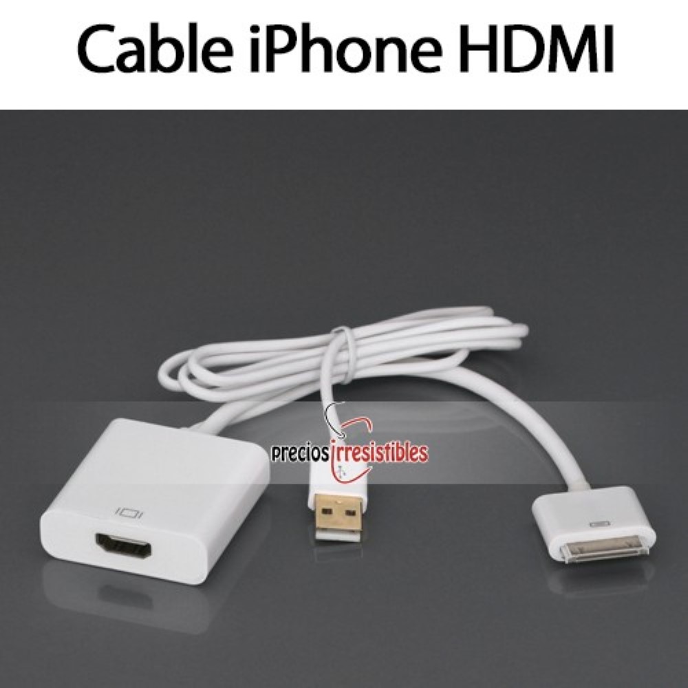 Cable HDMI iPhone 4 iPad 2 3