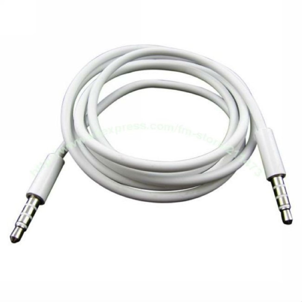 Cable Audio tipo iPhone Jack 3.5mm Blanco