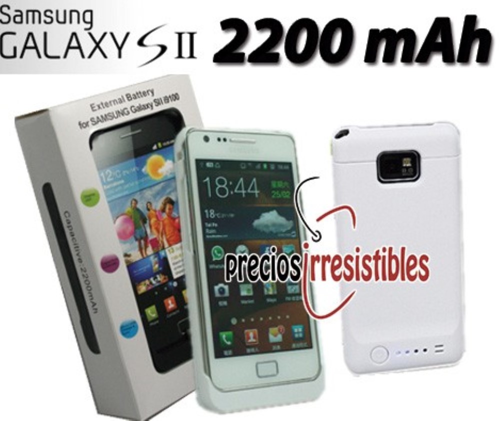 Bateria Carcasa Samsung Galaxy S2 I9100 2200 mAh Blanca
