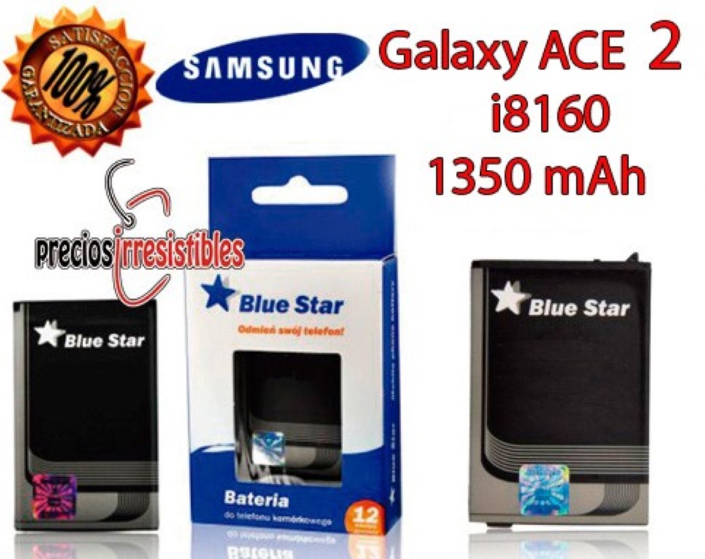 Bateria Interna Blue Star Galaxy Ace 2 i8160 s7560 s7562 s7580 i8190 1350mAh