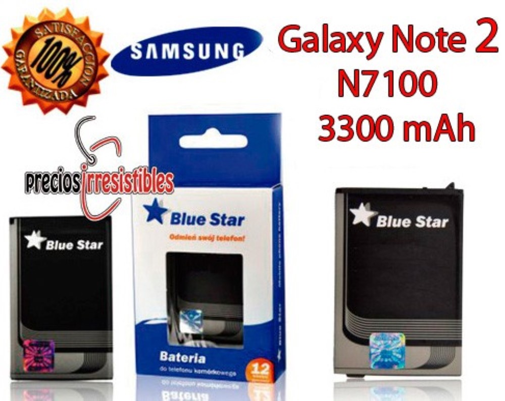 Bateria Interna Blue Star Samsung Galaxy Note 2 N7100 3300 mAh