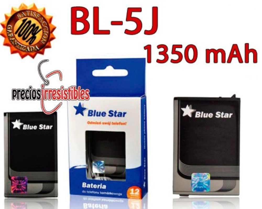 Bateria Interna Blue Star Nokia 5800 X6 N900 5228 5230 C3-00 1350 mAh BL-5J