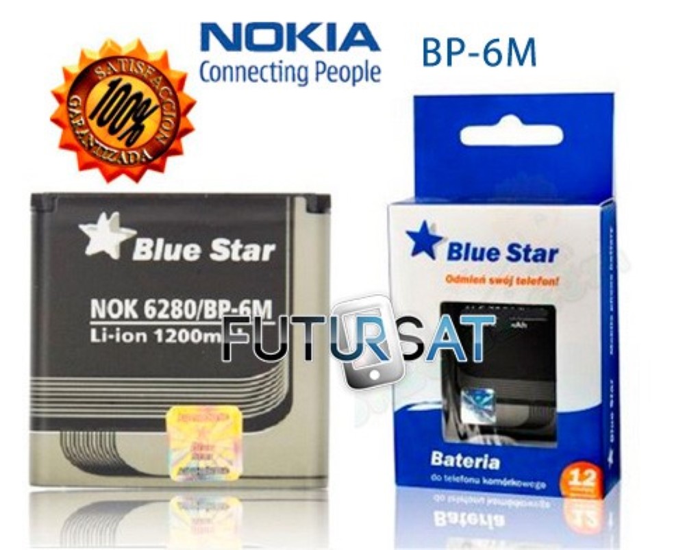 Bateria Interna Blue Star Nokia 6280 9300 6151 N73 BP6M 1200 mAh