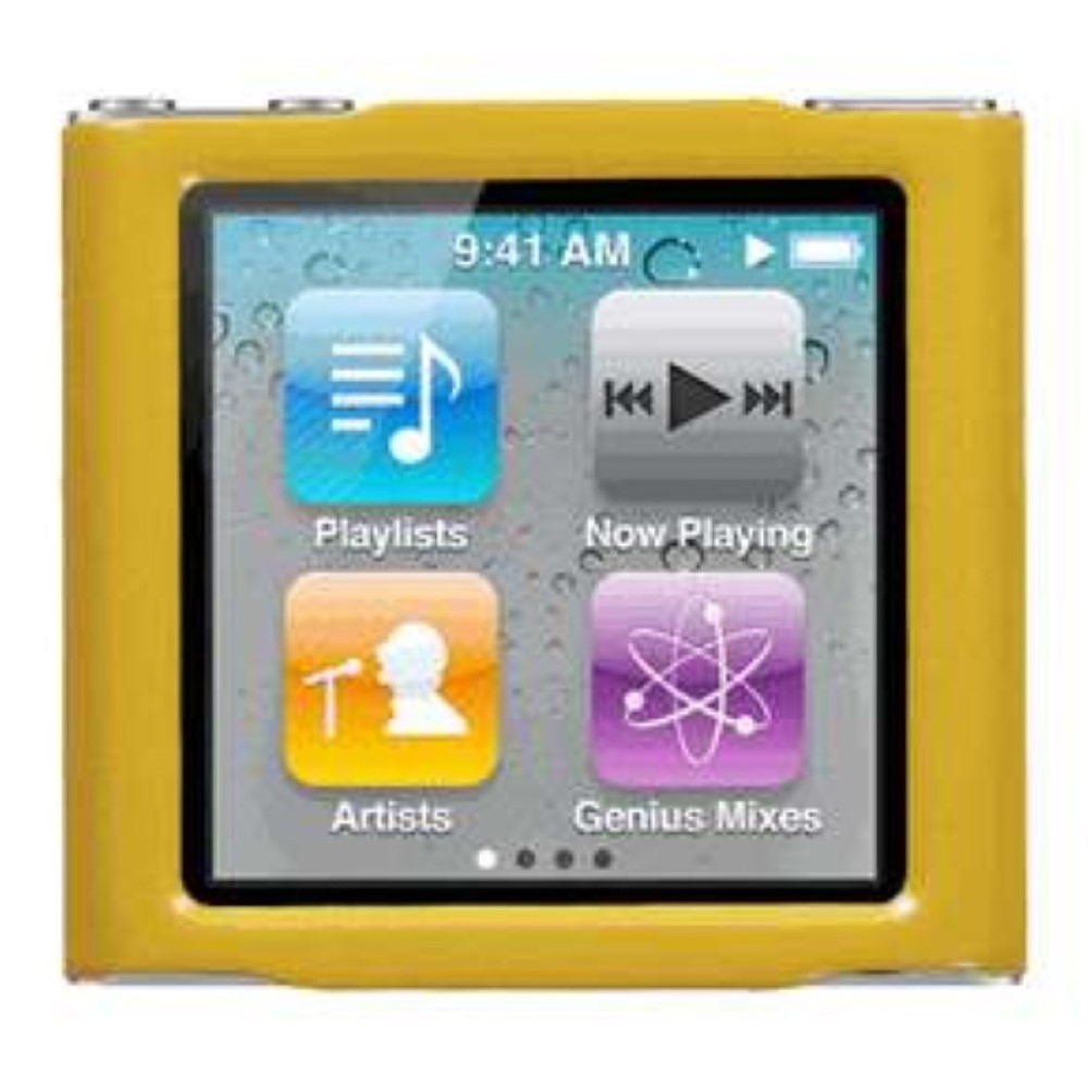 Funda iPod Nano 6G Silicona Amarilla