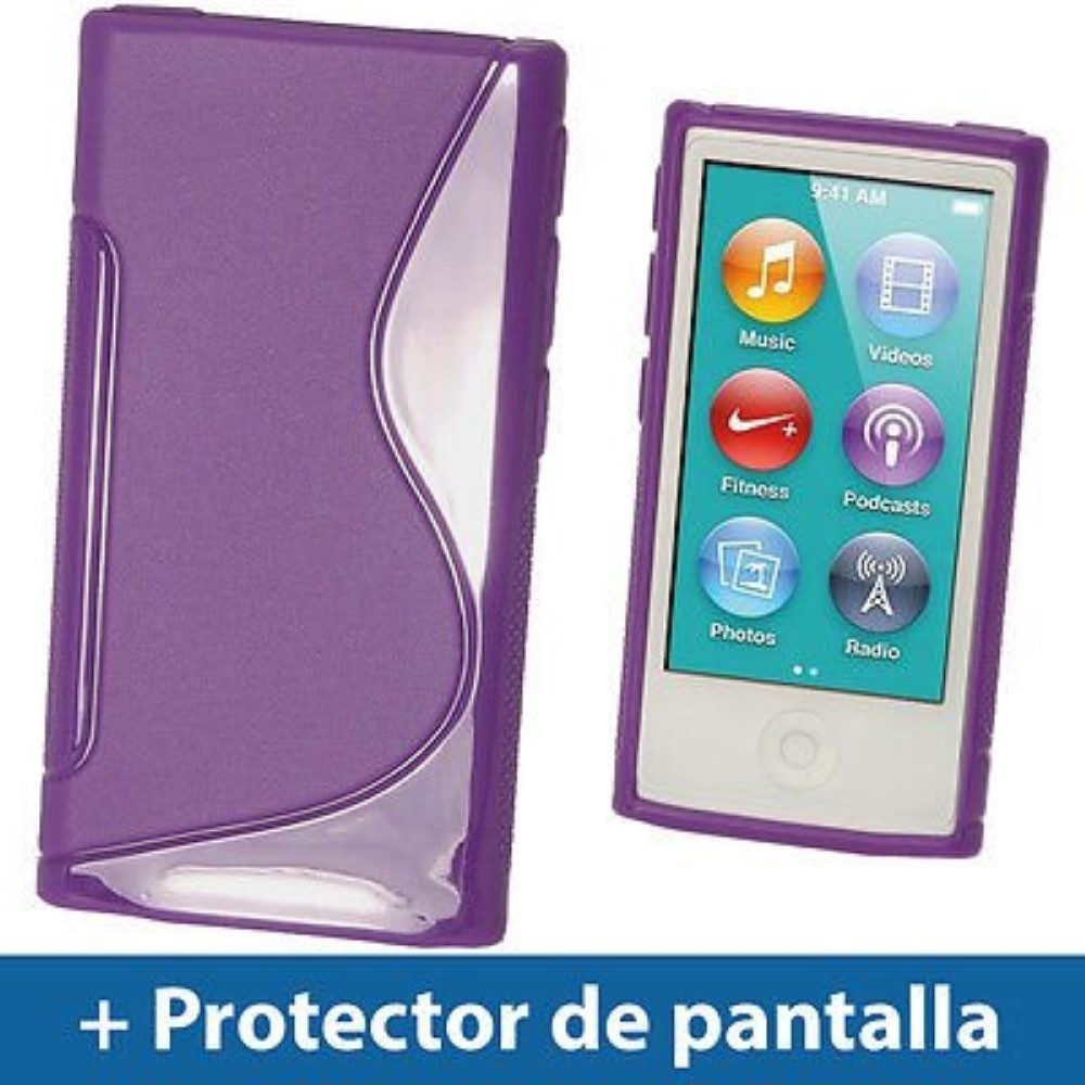 Funda iPod Nano 7G Silicona Morada