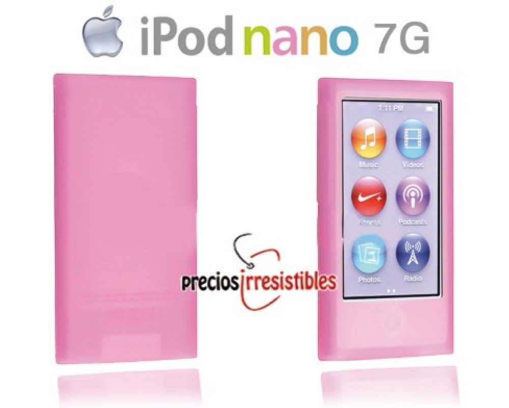 Funda iPod Nano 7G Silicona Rosa