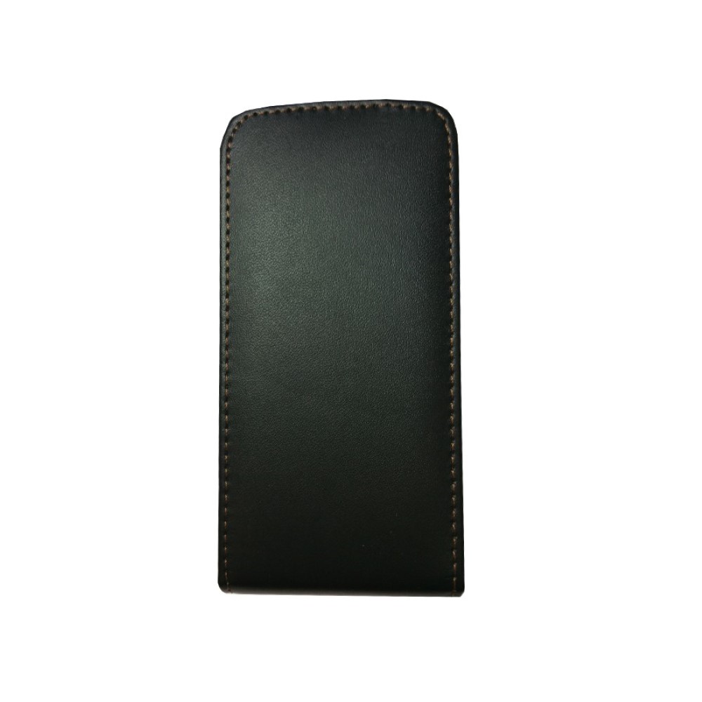 Funda iPhone 5 5S Piel Flip Tapa Negra