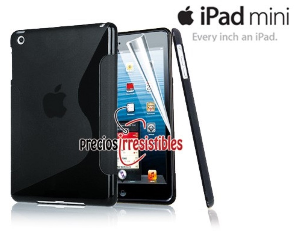 Funda iPad Mini / Mini 2 / Mini 3 Gel Silicona Sline Negra