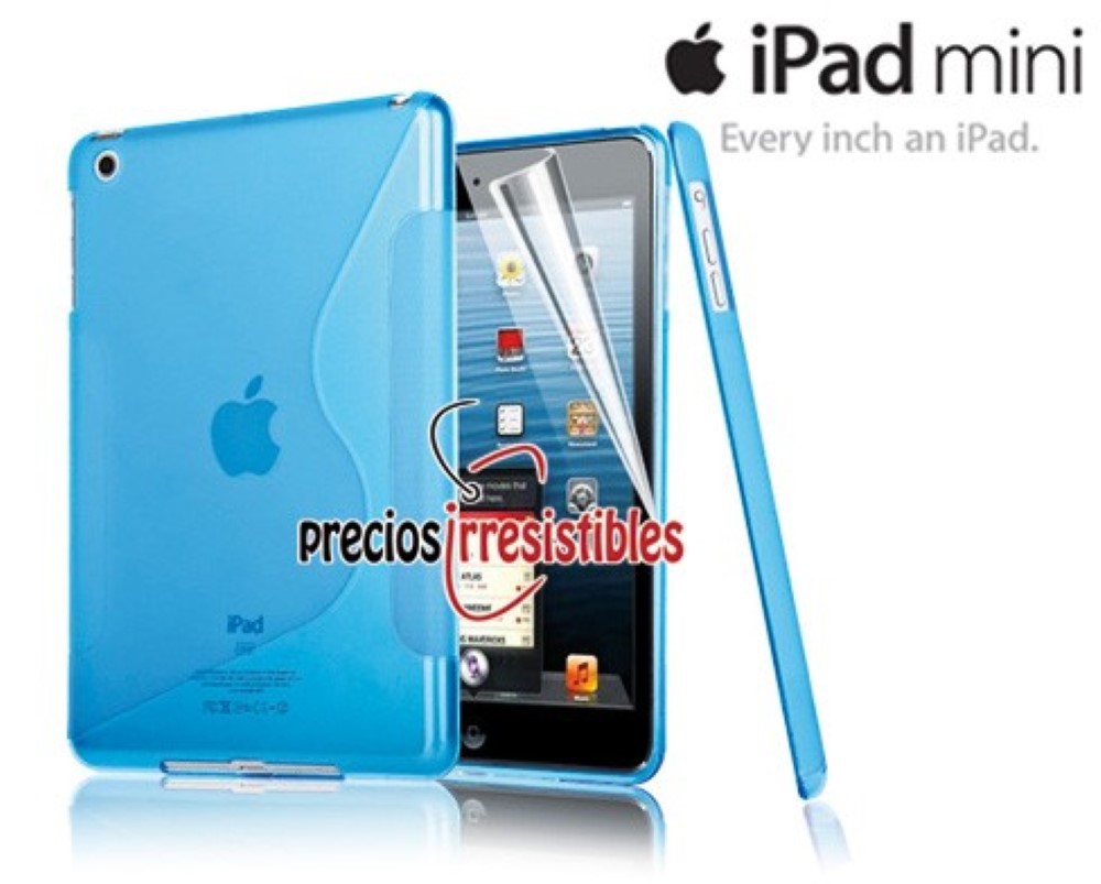 Funda iPad Mini / Mini 2 / Mini 3 Gel Silicona Sline Azul