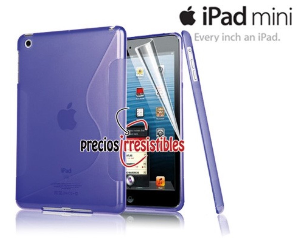 Funda iPad Mini Gel Silicona Sline Morada