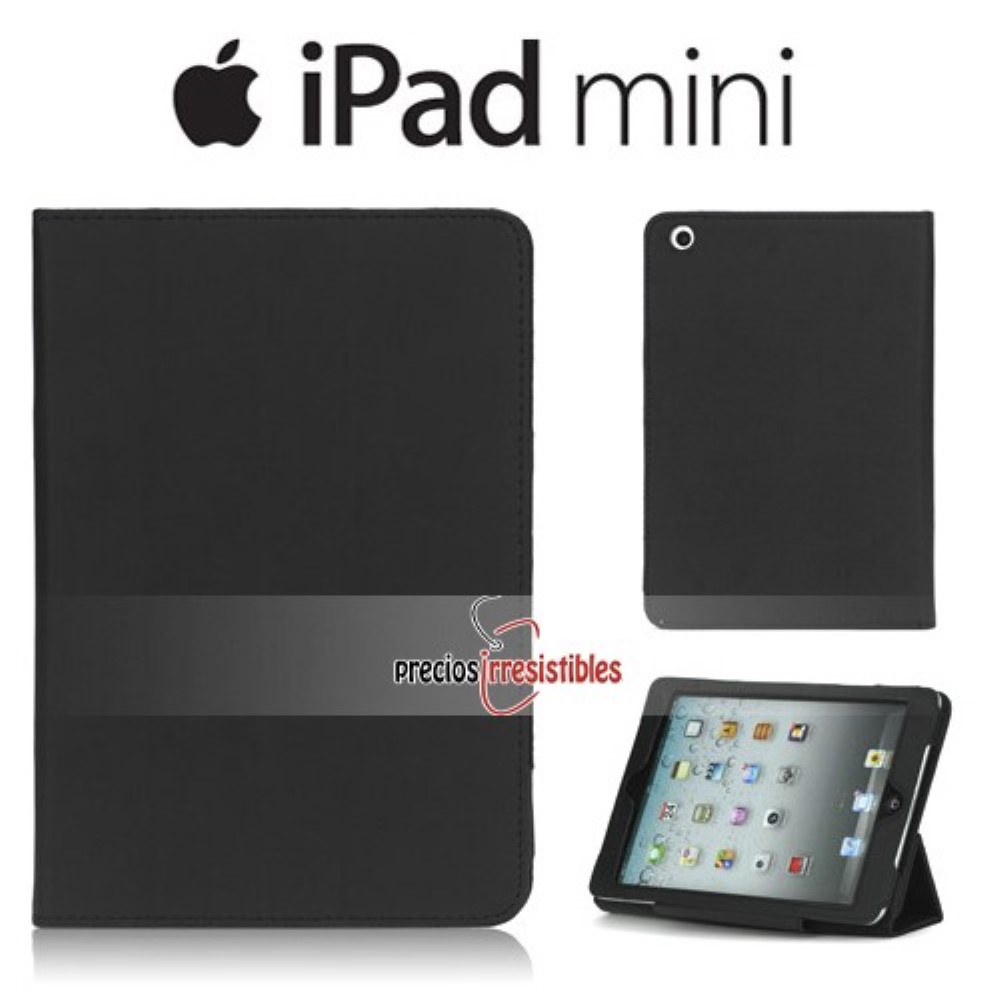 Funda iPad Mini / Mini 2 / Mini 3 Piel Lisa Negra