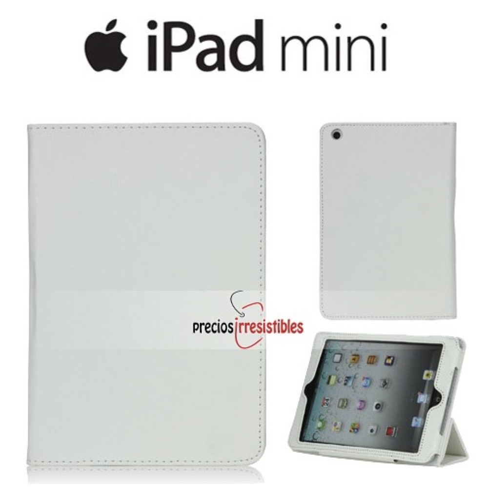 Funda iPad Mini / Mini 2 / Mini 3 Piel Lisa Blanca