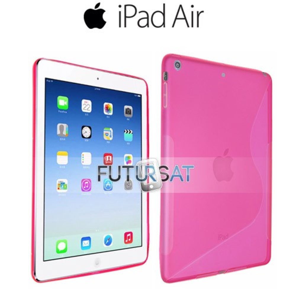 Funda iPad 5 Air Gel Silicona Sline Rosa