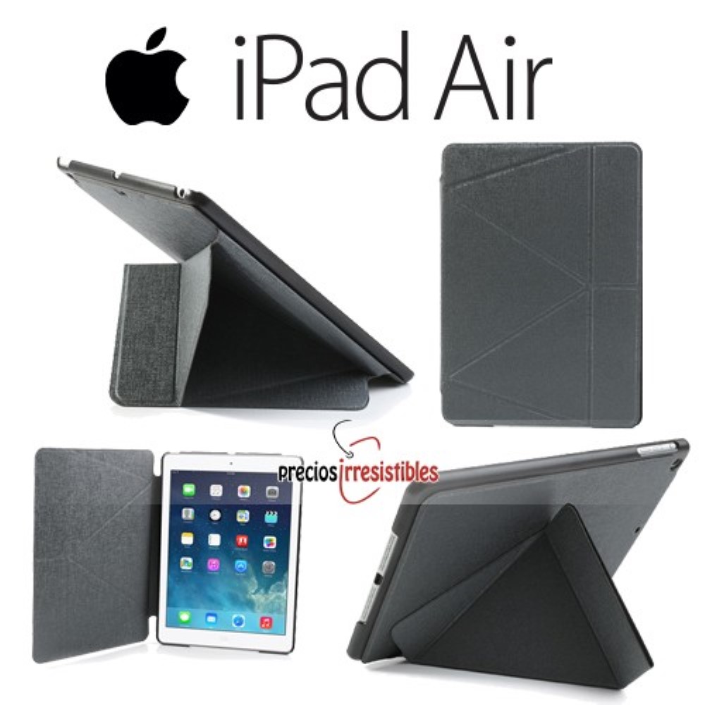 Funda iPad 5 Air Tapa Transformer Gris