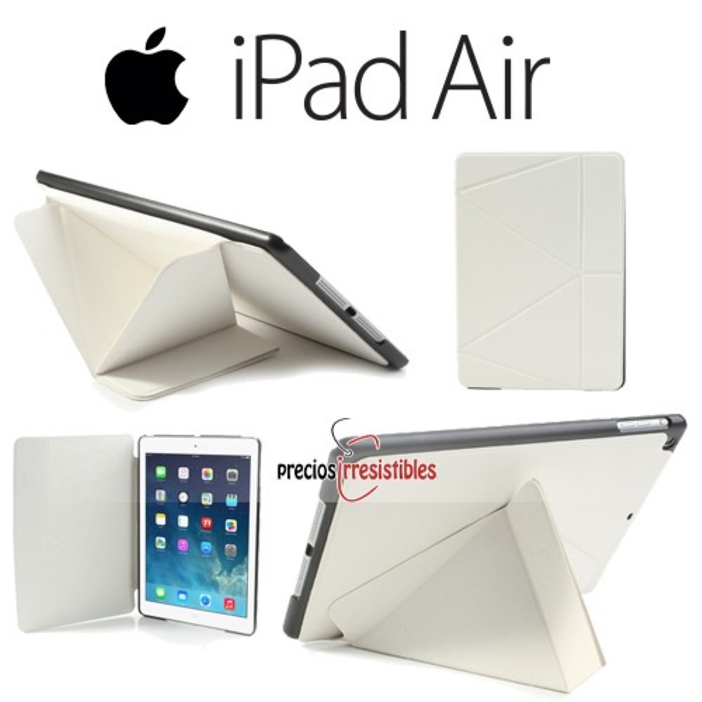 Funda iPad 5 Air Tapa Transformer Blanca