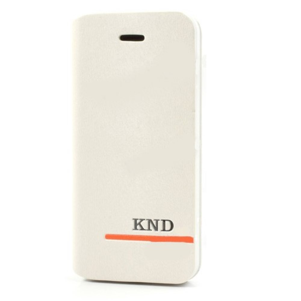 Funda iPhone 5 5S Tapa Libro KND Blanca