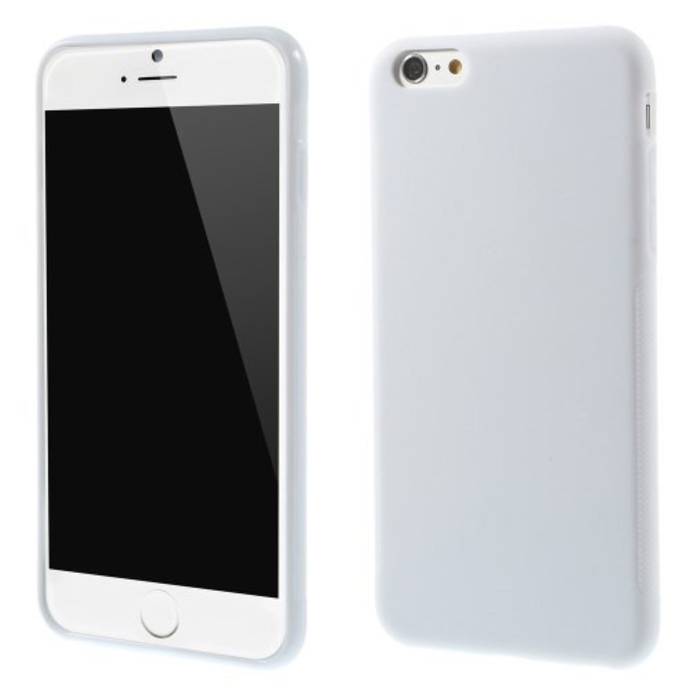 Funda iPhone 6 Plus Gel Silicona Anti-Slip Blanca