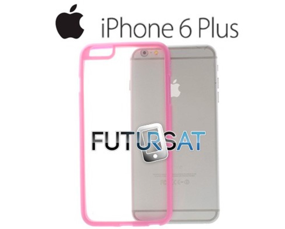 Funda iPhone 6 Plus Gel Silicona Hibrida Rosa