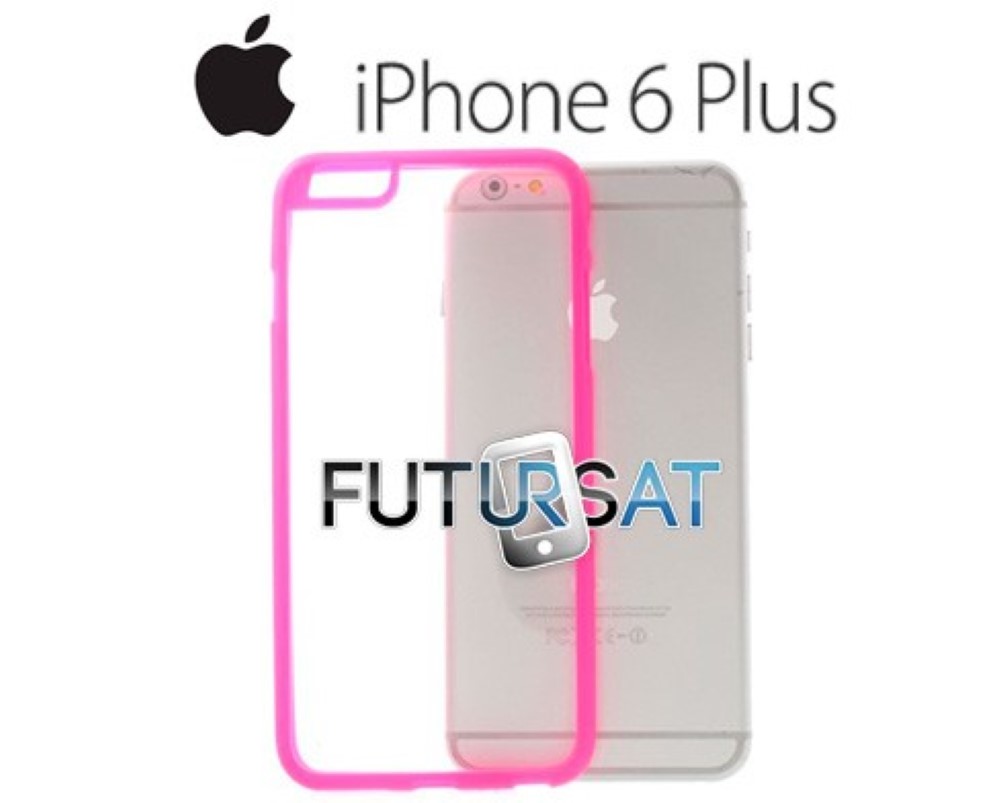 Funda iPhone 6 Plus Gel Silicona Hibrida Fucsia