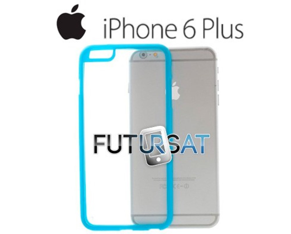 Funda iPhone 6 Plus Gel Silicona Hibrida Azul
