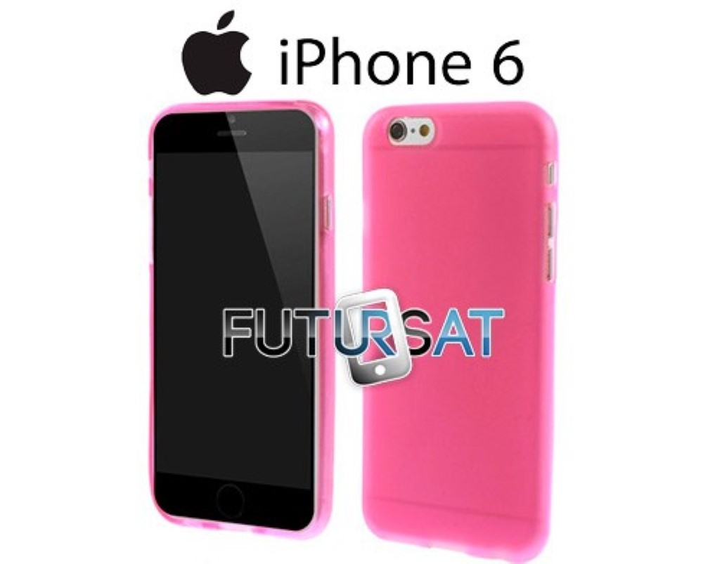 Funda iPhone 6 Gel Silicona Mate Rosa